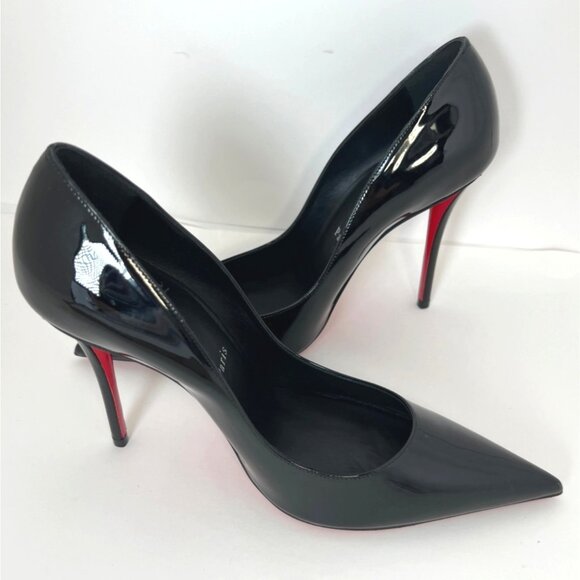 Christian Louboutin Shoes - Christian Louboutin Miss Z Black Pumps Pointed Toe Stiletto 100mm Size 38.5